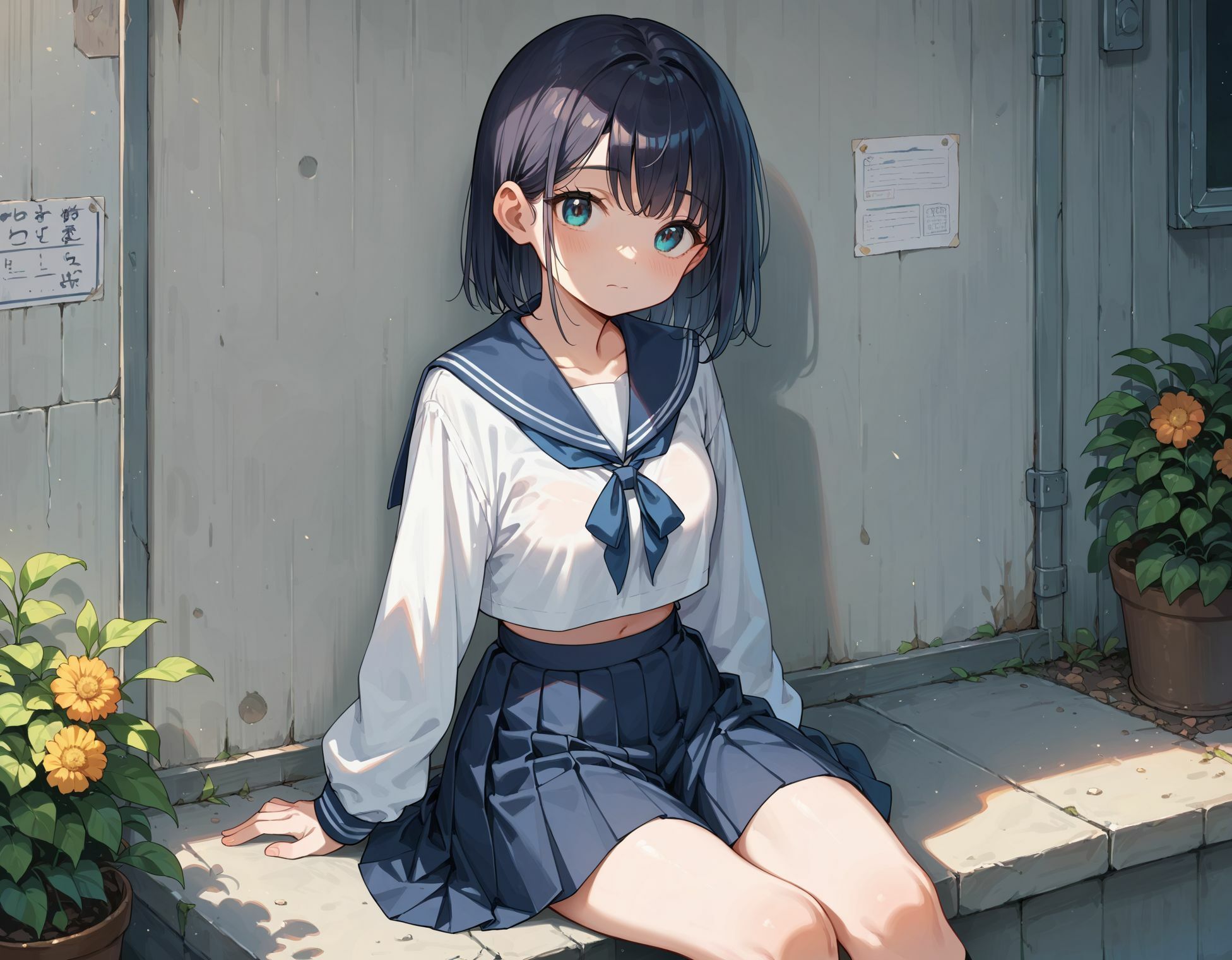 制服少女〜黒髪少女の緊縛プレイ!! 画像5