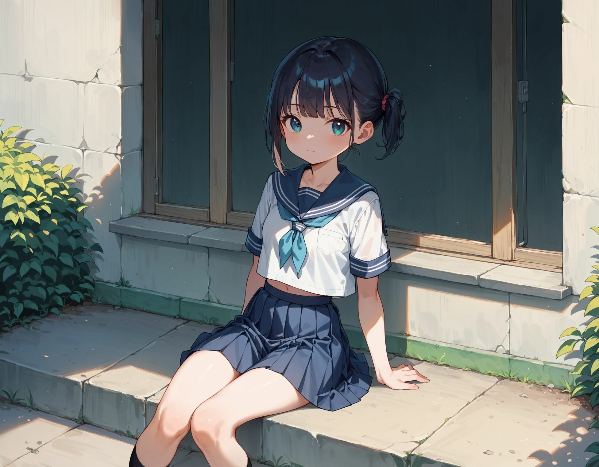 制服少女〜黒髪少女の緊縛プレイ!! 画像7