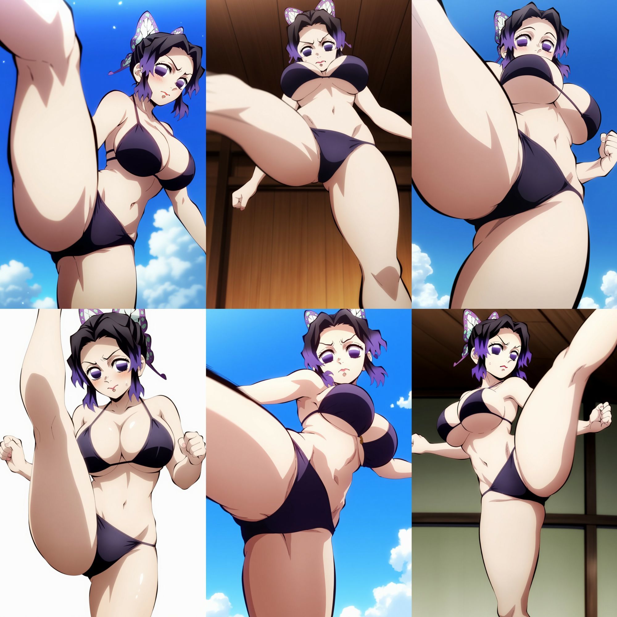 サンプル画像5:【500枚】鬼殺隊の生足蹴り 19(鼉カメラふぱぁん) [d_602958]