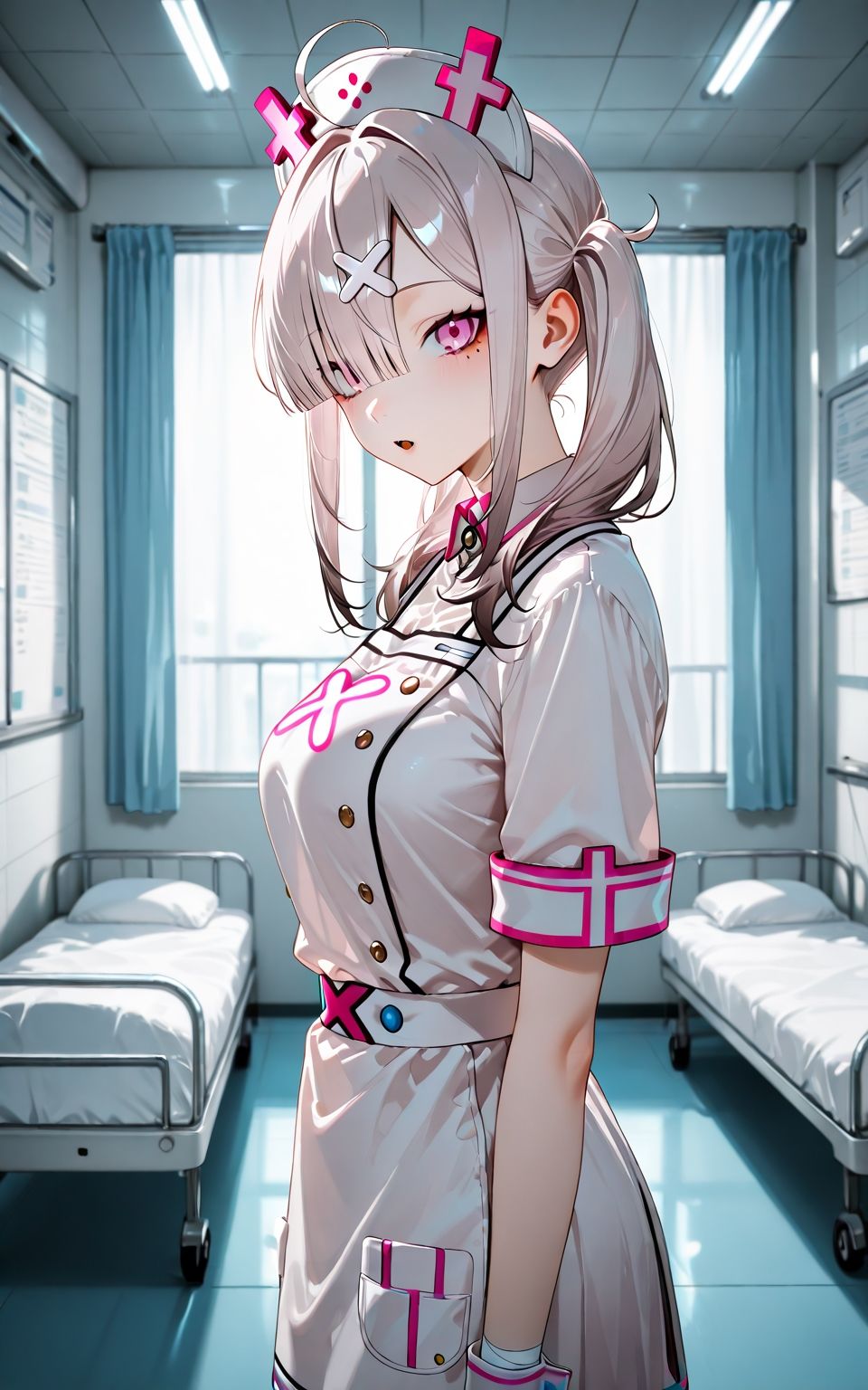 サンプル画像1:「そんなに我慢してたんですか…？今日は、私がぜんぶ出してあげますね」病室で優しい健屋花〇がしてくれた秘密のお世話(いちはち) [d_603005]