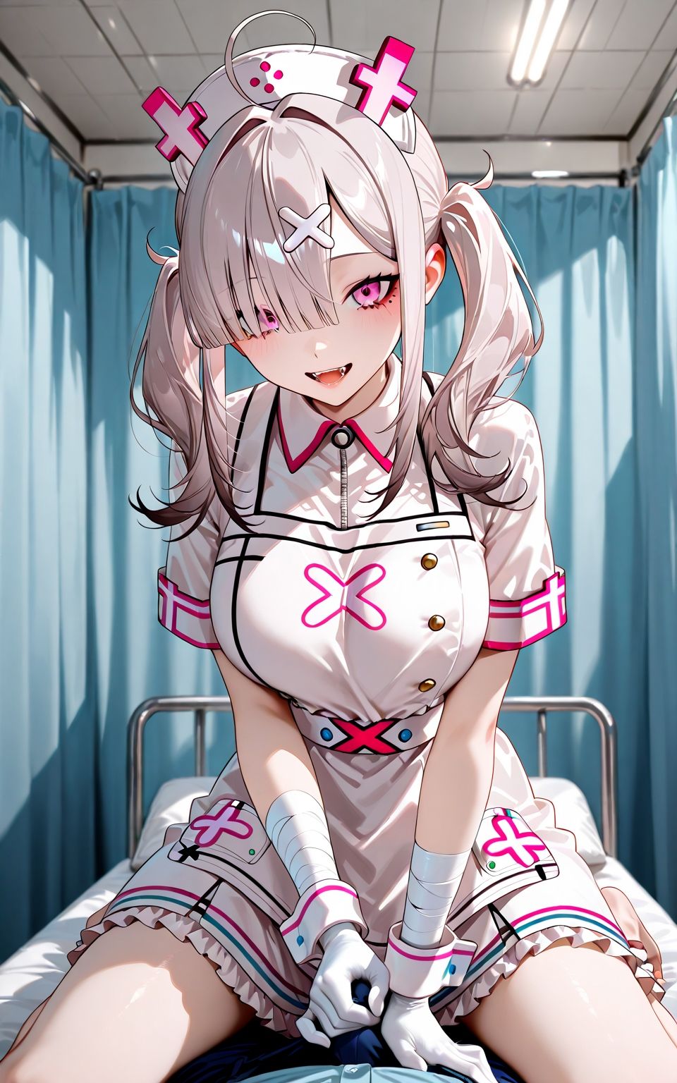 サンプル画像2:「そんなに我慢してたんですか…？今日は、私がぜんぶ出してあげますね」病室で優しい健屋花〇がしてくれた秘密のお世話(いちはち) [d_603005]