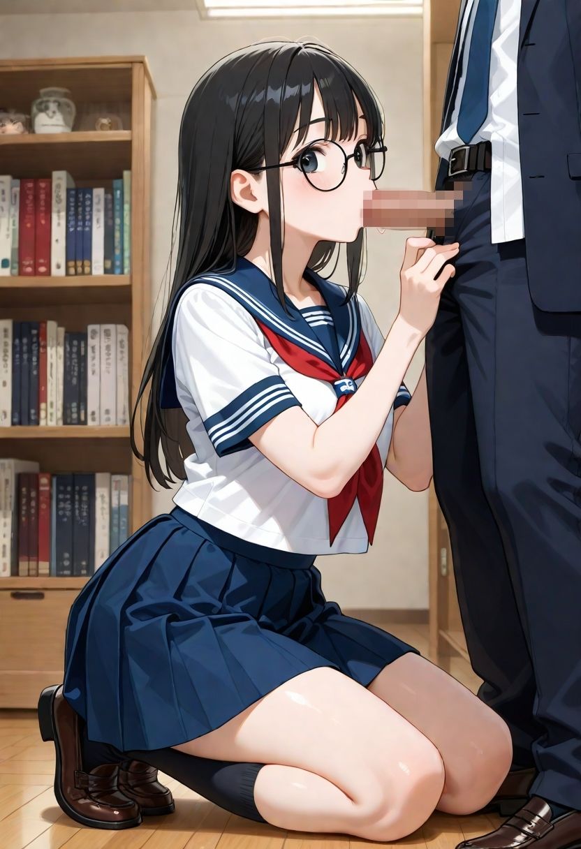 サンプル画像4:声ガマン図書委員(おかず女子校生) [d_603129]