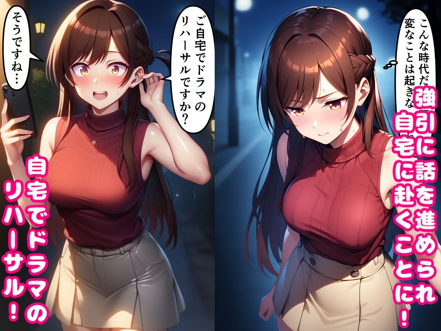 サンプル画像1:ベテラン俳優にセクハラ演技指導される水原〇鶴！彼女〇〇りします(ラララ) [d_603197]