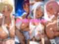 4人の褐色爆乳人妻と裸エプロン汗だくSEX