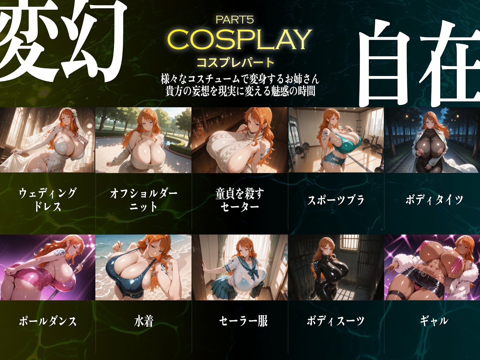 サンプル画像6:巨乳痴女同人CG集 エーテライト ナ〇編(びっくめろん) [d_603428]