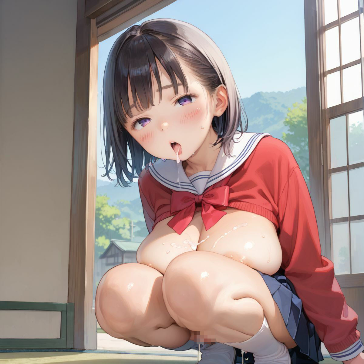 サンプル画像3:上京していた童顔巨乳幼なじみが排卵日でムラムラしてる04(みかさ屋) [d_603444]