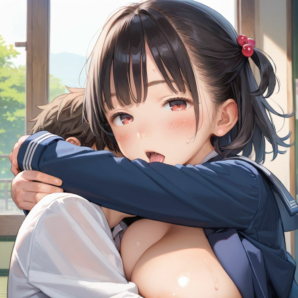 上京していた童顔巨乳幼なじみが排卵日でムラムラしてる04 画像9