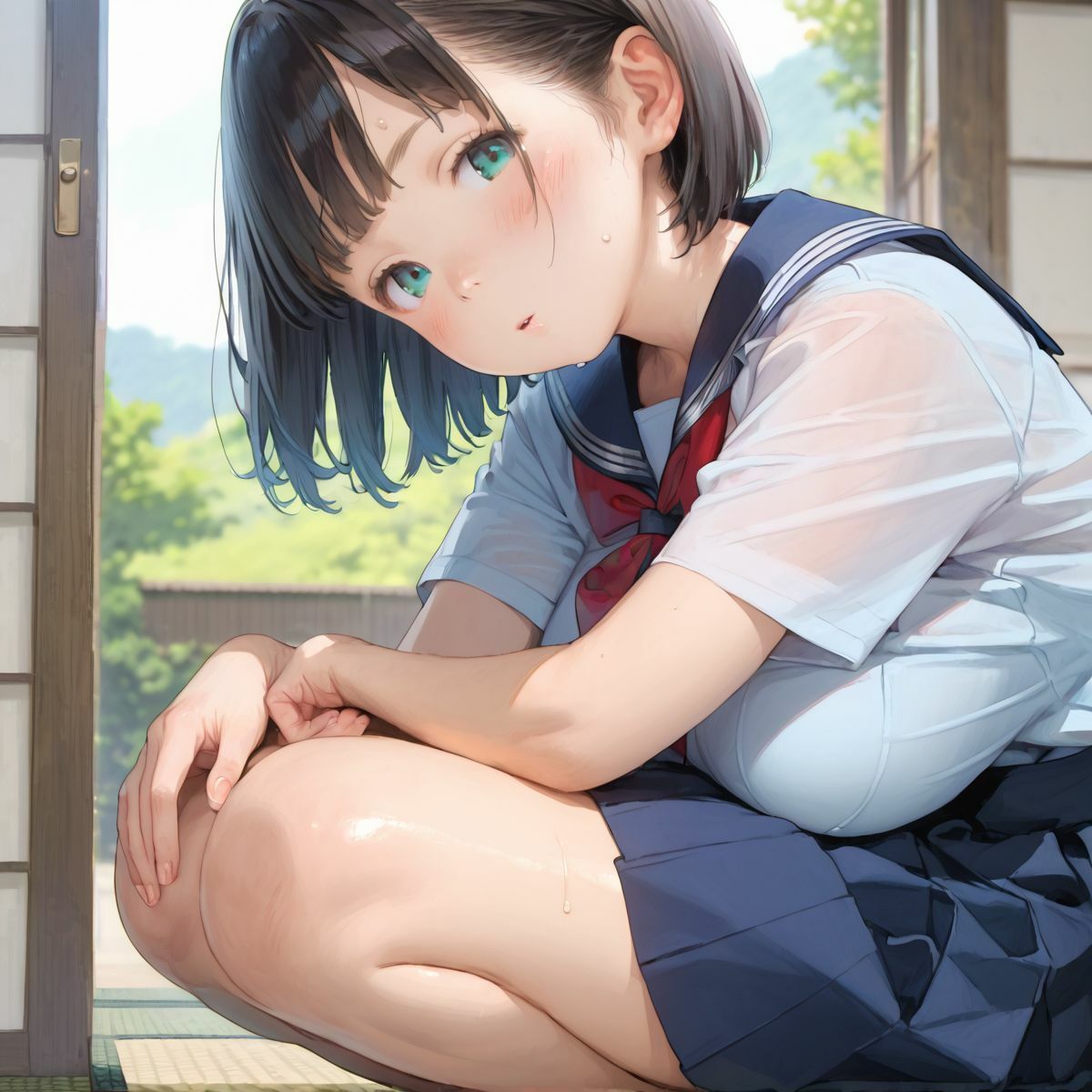 上京していた童顔巨乳幼なじみが排卵日でムラムラしてる05 画像1