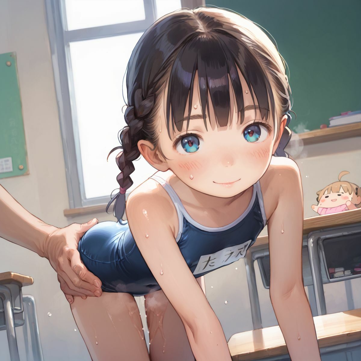 サンプル画像3:ちっぱい美少女の日常〜プールの時間〜01(ぷにあな) [d_603454]