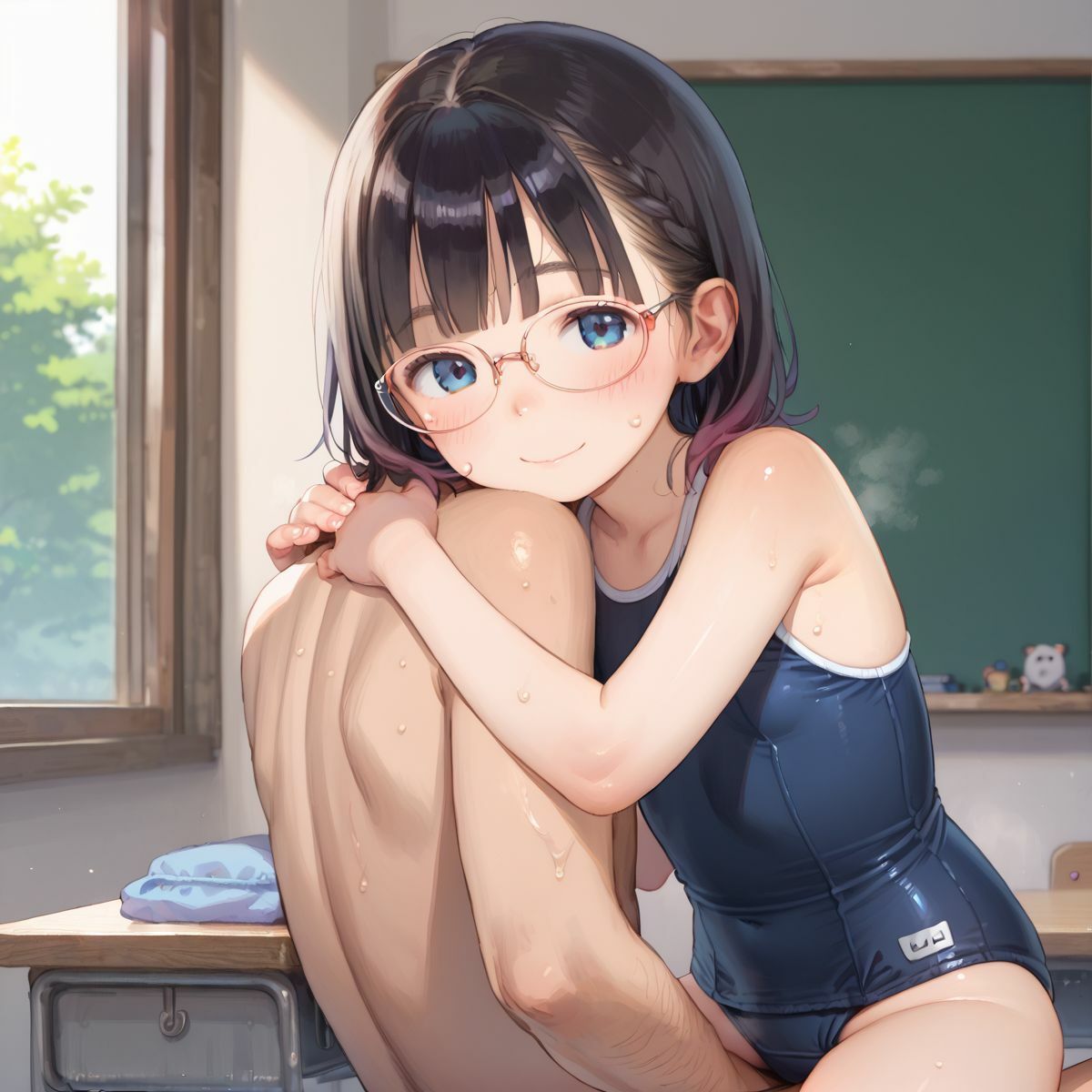 【ぷにあな】)※ただのCG集ではなく吐息なども入っております『ちっぱい美少女の日常〜プールの時間〜03』10