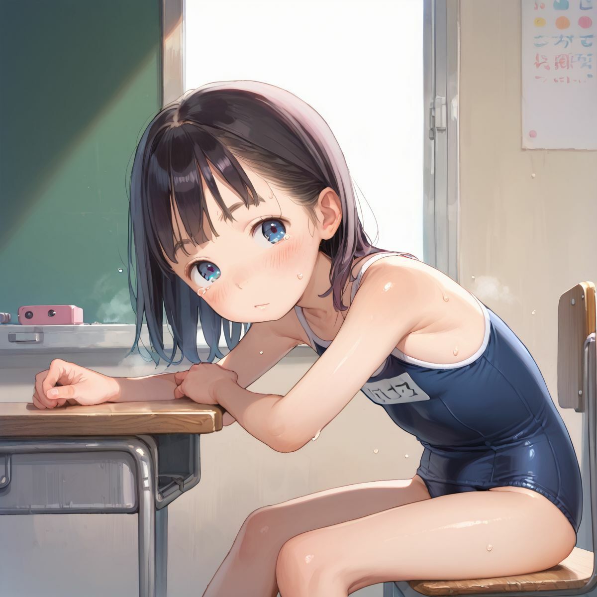 サンプル画像6:ちっぱい美少女の日常〜プールの時間〜05(ぷにあな) [d_603462]