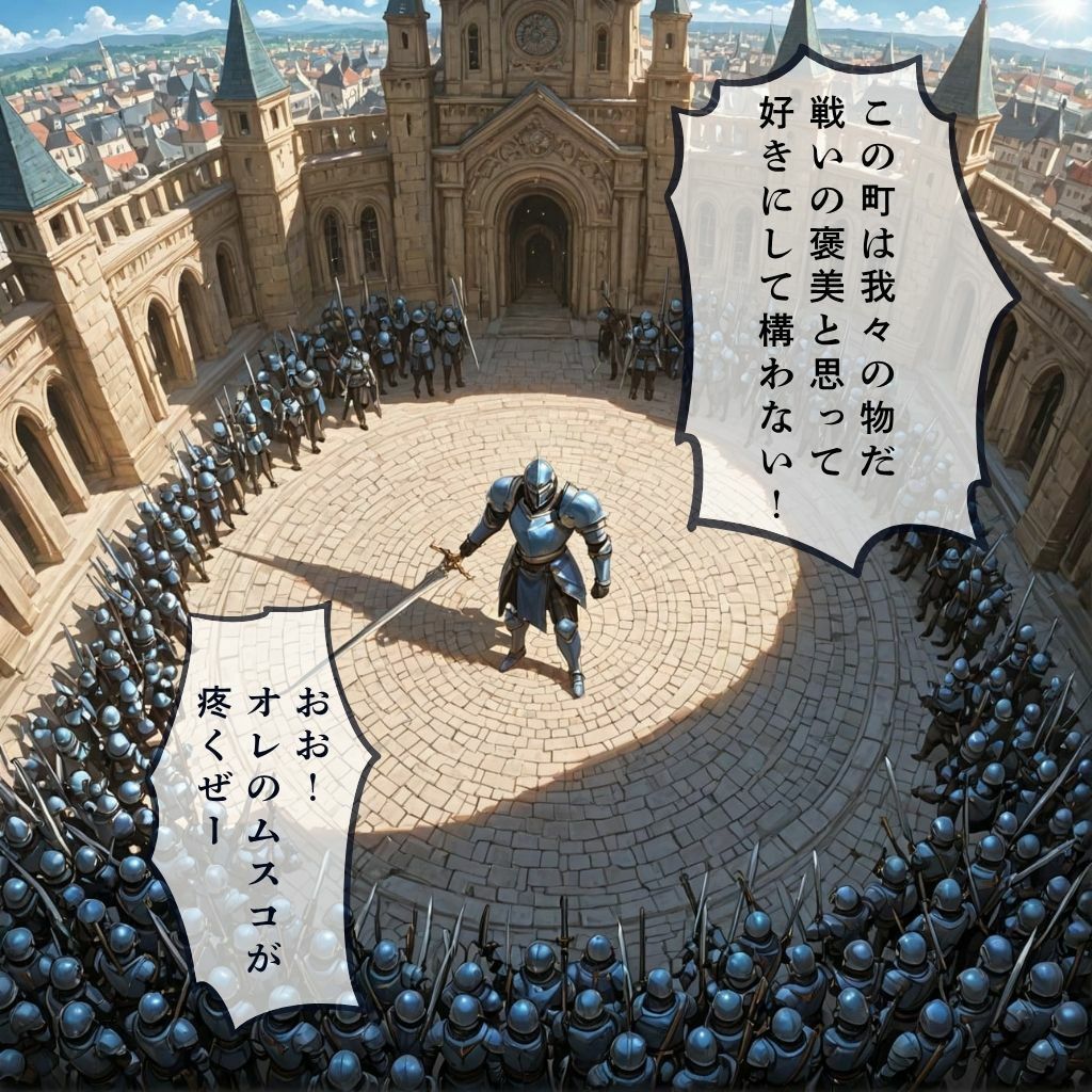 サンプル画像2:敗戦した町(ミッドナイト研究所) [d_603480]