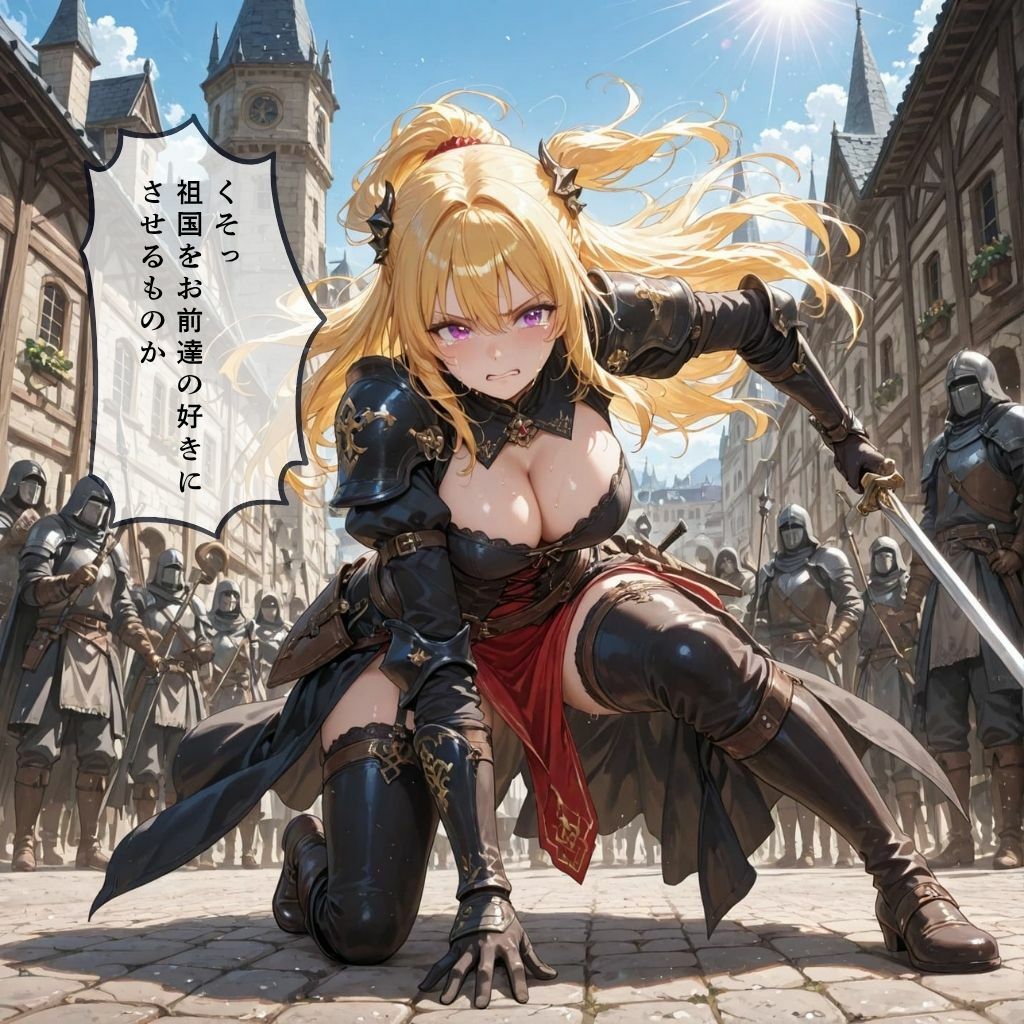 サンプル画像3:敗戦した町(ミッドナイト研究所) [d_603480]