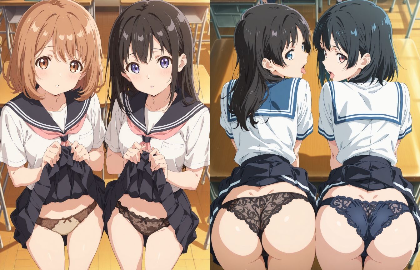 女子たちのパンツ 画像1