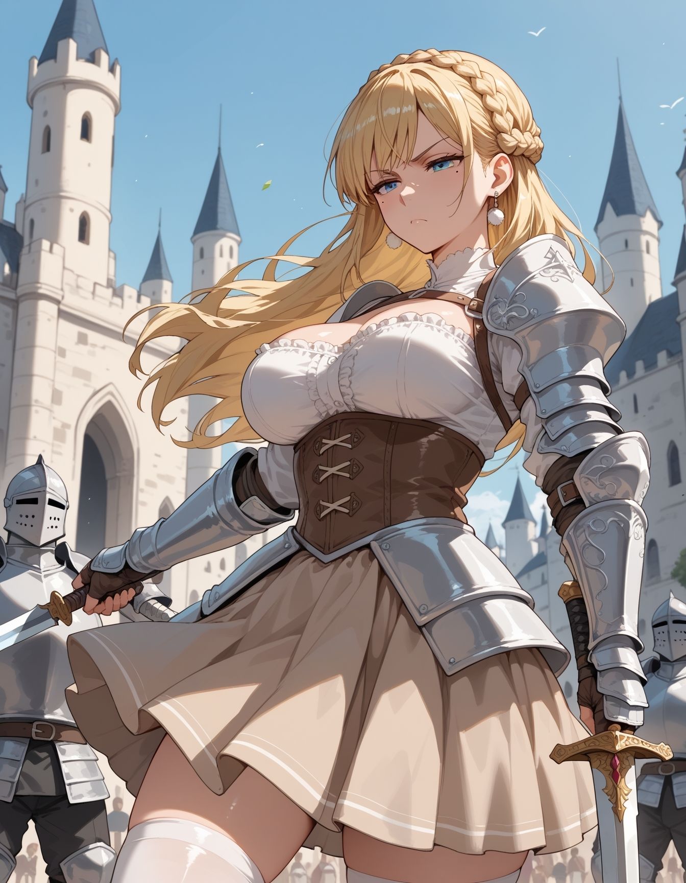 サンプル画像1:弱みを握られた女騎士、アメリアの隷属記録(AI活) [d_603551]