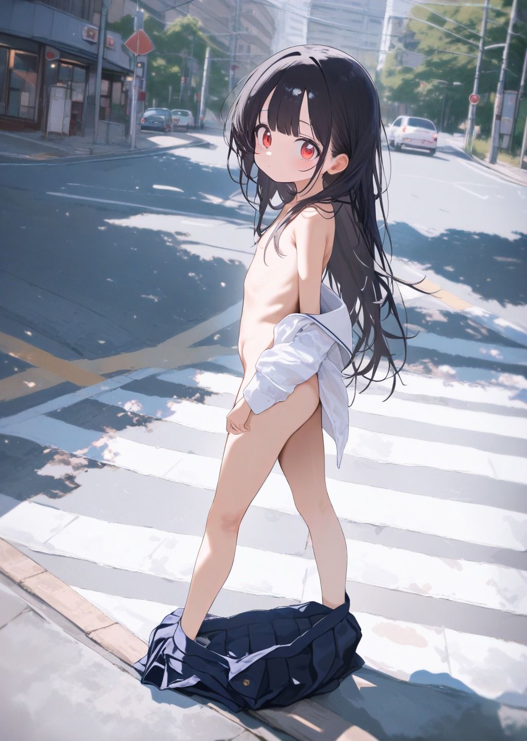 サンプル画像1:お外で脱ぎたい露出少女(ここのえみ) [d_603599]