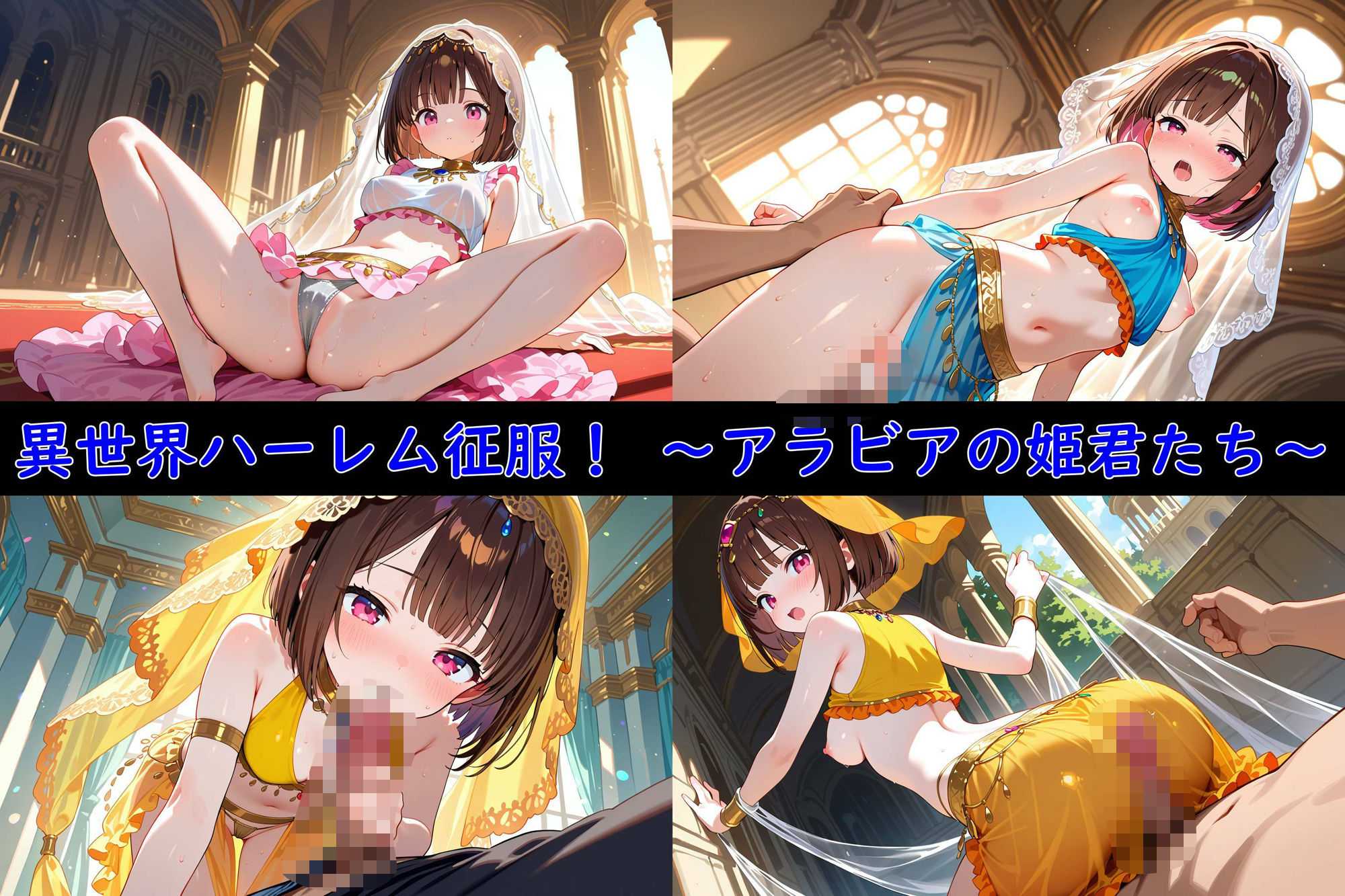 サンプル画像1:異世界ハーレム征服！〜アラビアの姫君たち〜(夢現堂Ｘ) [d_603645]