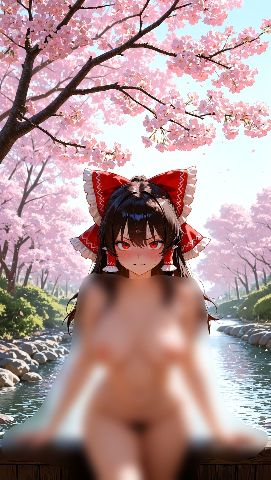 サンプル画像5:霊夢ちゃんのえっちな写真集vol.15〜春の晴れた昼の川編〜(ゆるふわ研究所) [d_603681]