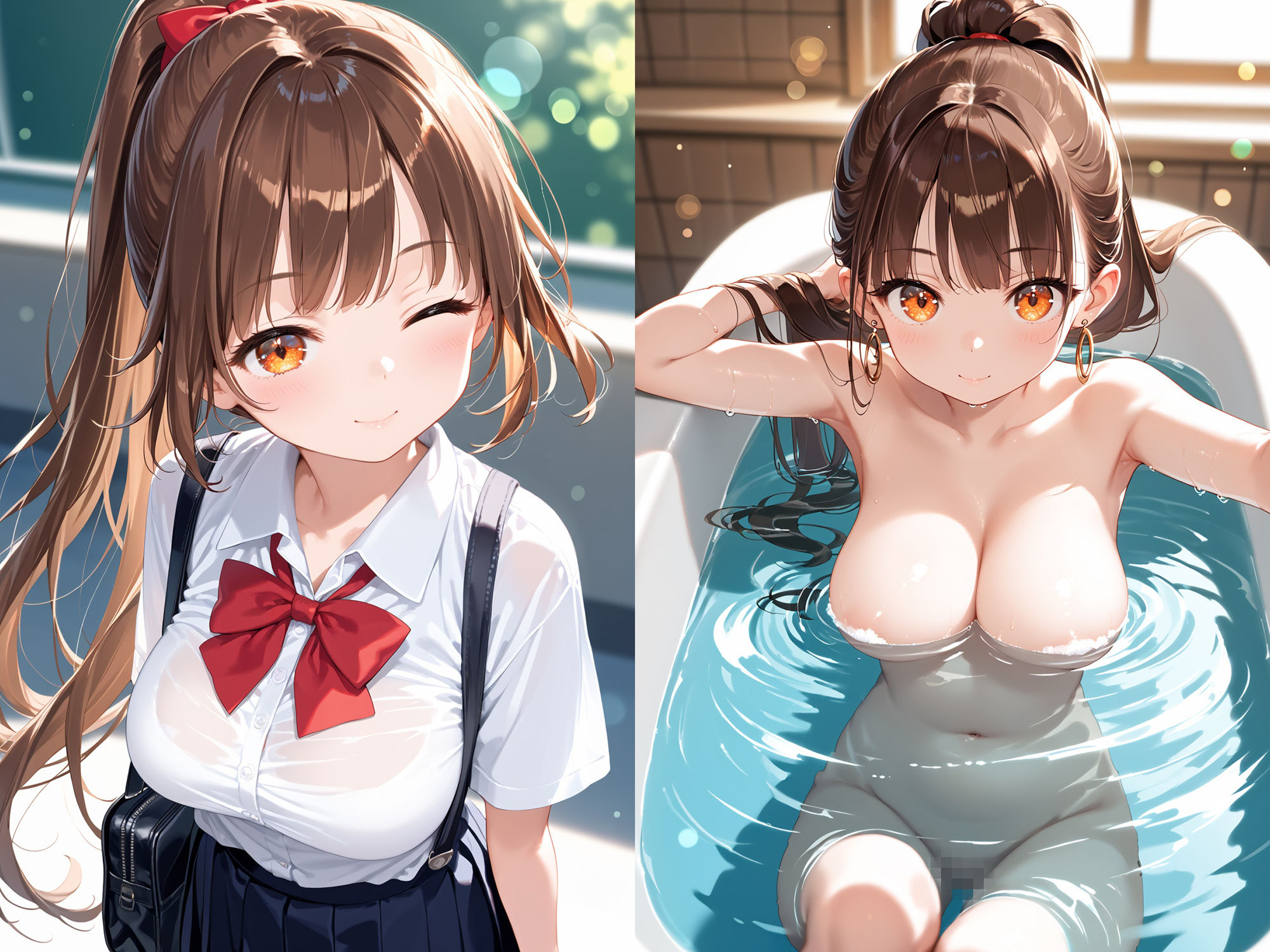 サンプル画像2:女子校生になった姪っ子と同棲性活2(夢絵織) [d_603710]