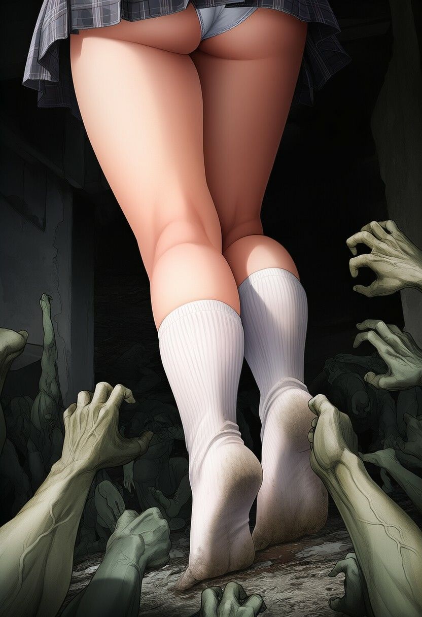 サンプル画像6:足裏とゴブリン(どっこいしょ) [d_603716]