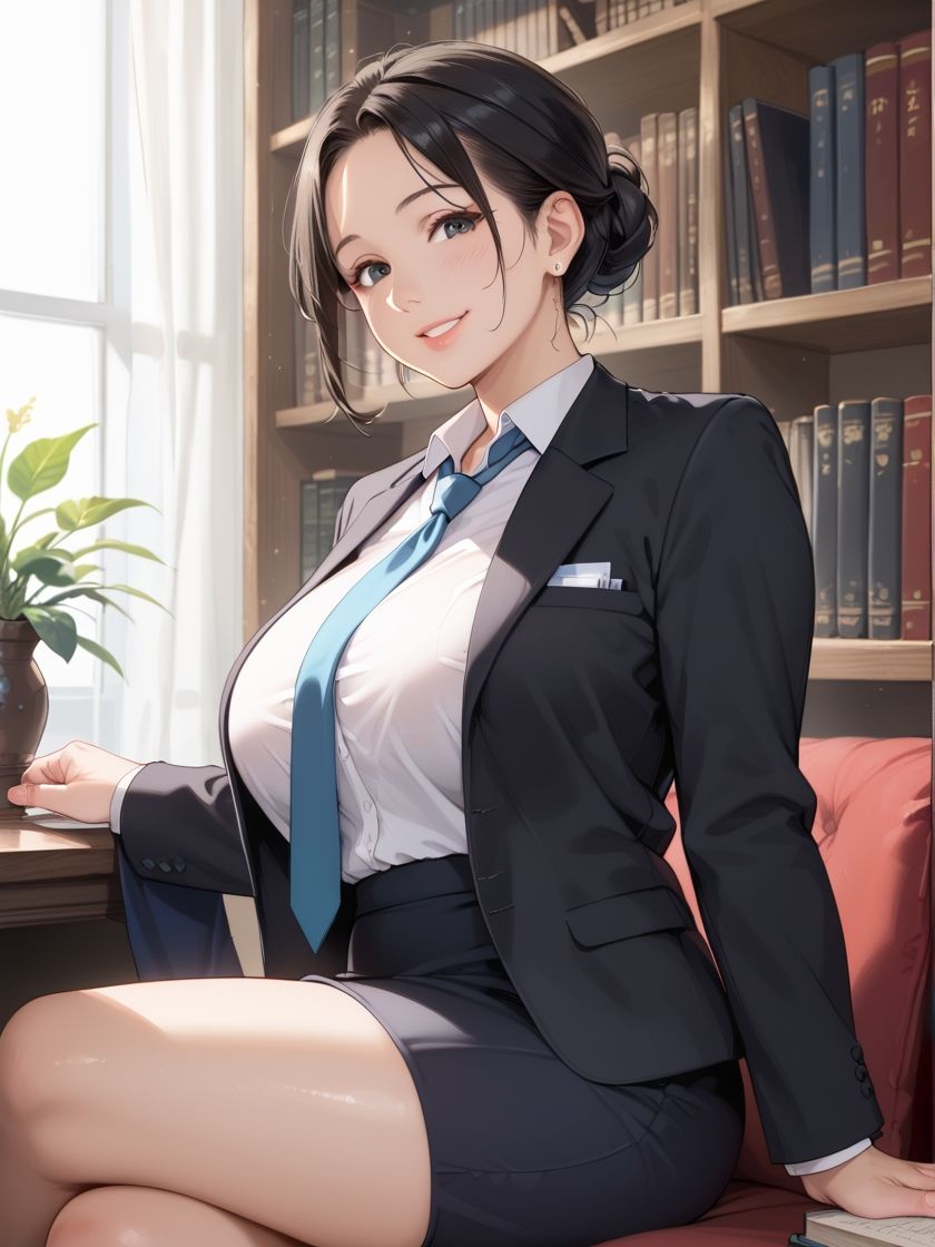 サンプル画像1:爆乳オフィス〜人妻秘書へ禁断中出し〜(秋森 千咲) [d_603724]