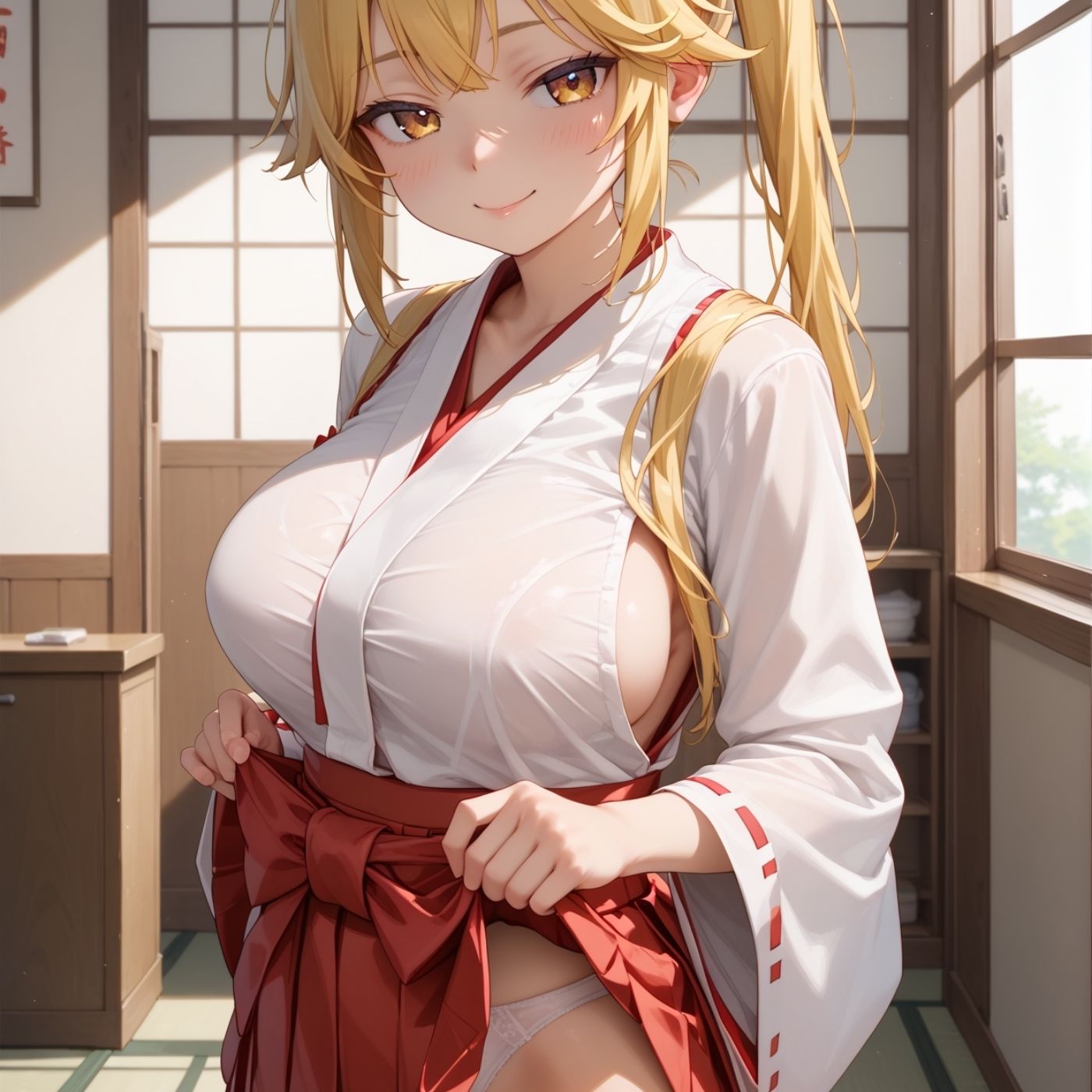 サンプル画像2:学園性活！ハメを外しまくる文化祭【巫女編3の厳選CG202枚収録】(アオとハル) [d_603727]