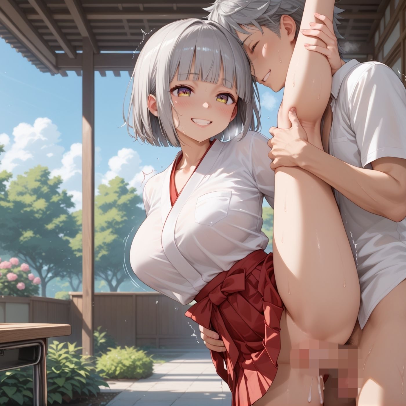 サンプル画像3:学園性活！ハメを外しまくる文化祭【巫女編3の厳選CG202枚収録】(アオとハル) [d_603727]