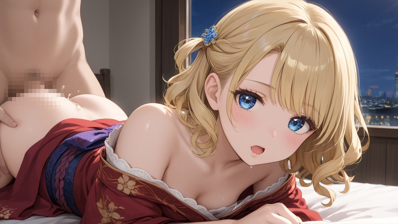 サンプル画像4:金髪の留学生の着物をはぎとって―  ―乱れた春の夜(さーくるNoir Trail) [d_603753]