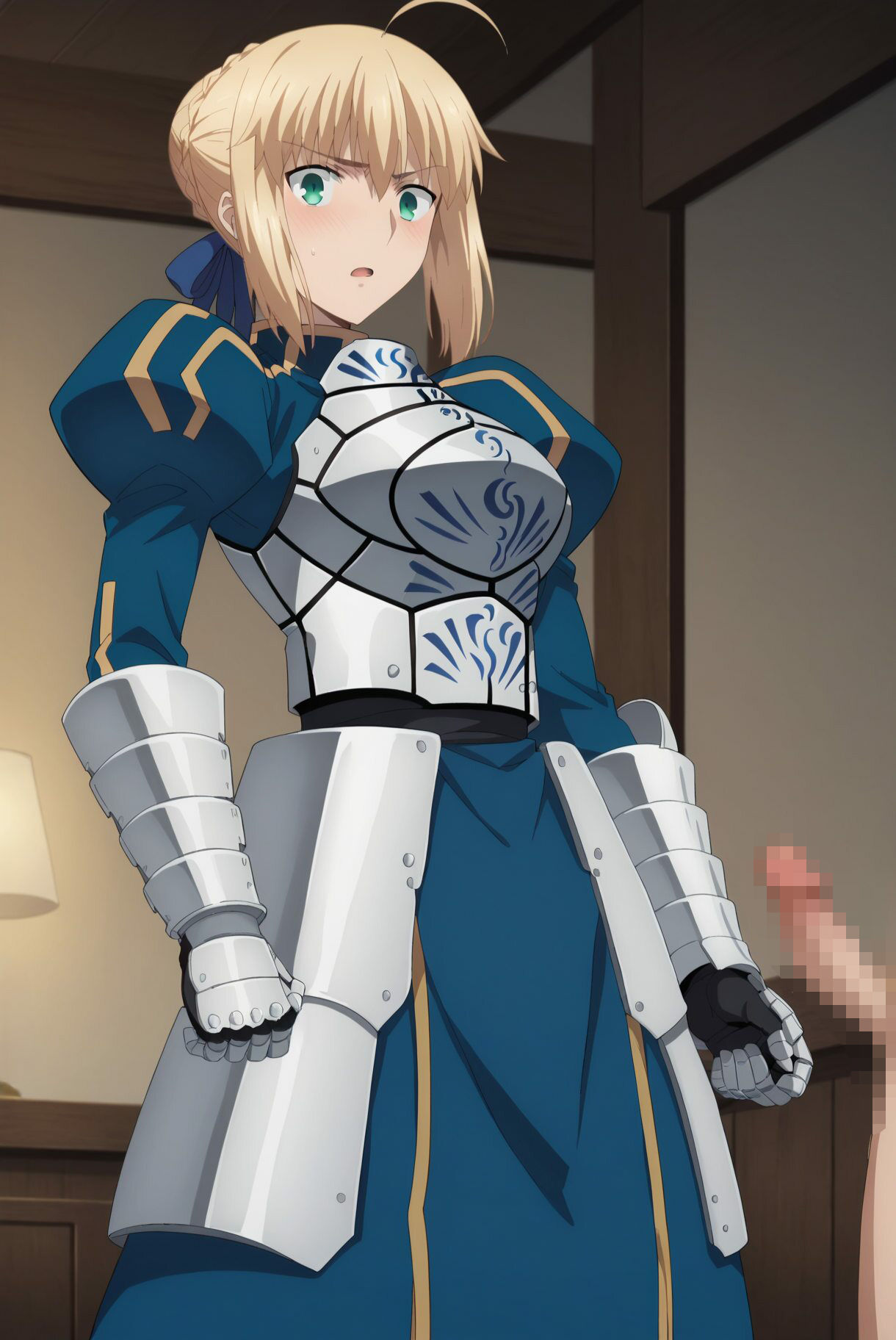 サンプル画像1:セイバー今からハメられます。(アニメ絵でしか抜けない) [d_603769]