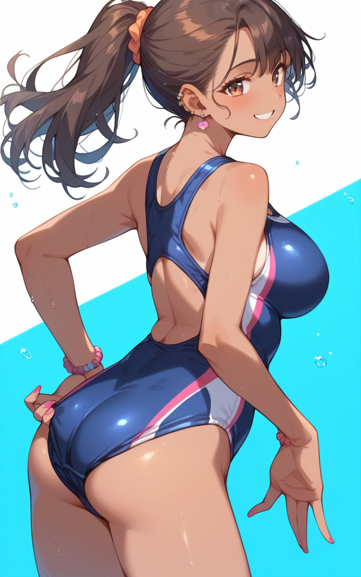 サンプル画像6:性育学院  NO.16  セーラー黒ギャル(マンゴージュース) [d_603790]