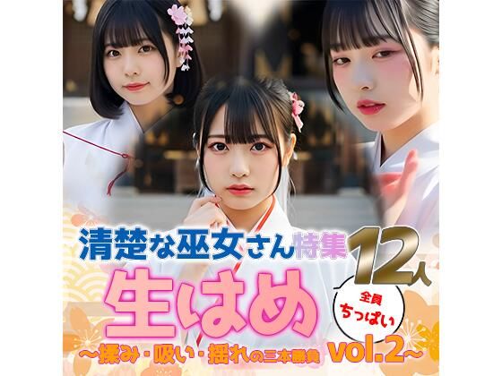 【動画】生はめvol.2 巫女さん特集 12人の揺れるちっぱい