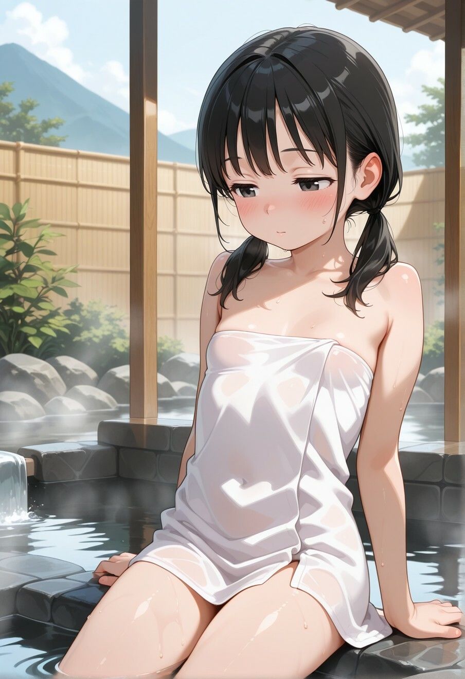 少年少女は混浴温泉ではじめての中出しえっち_1