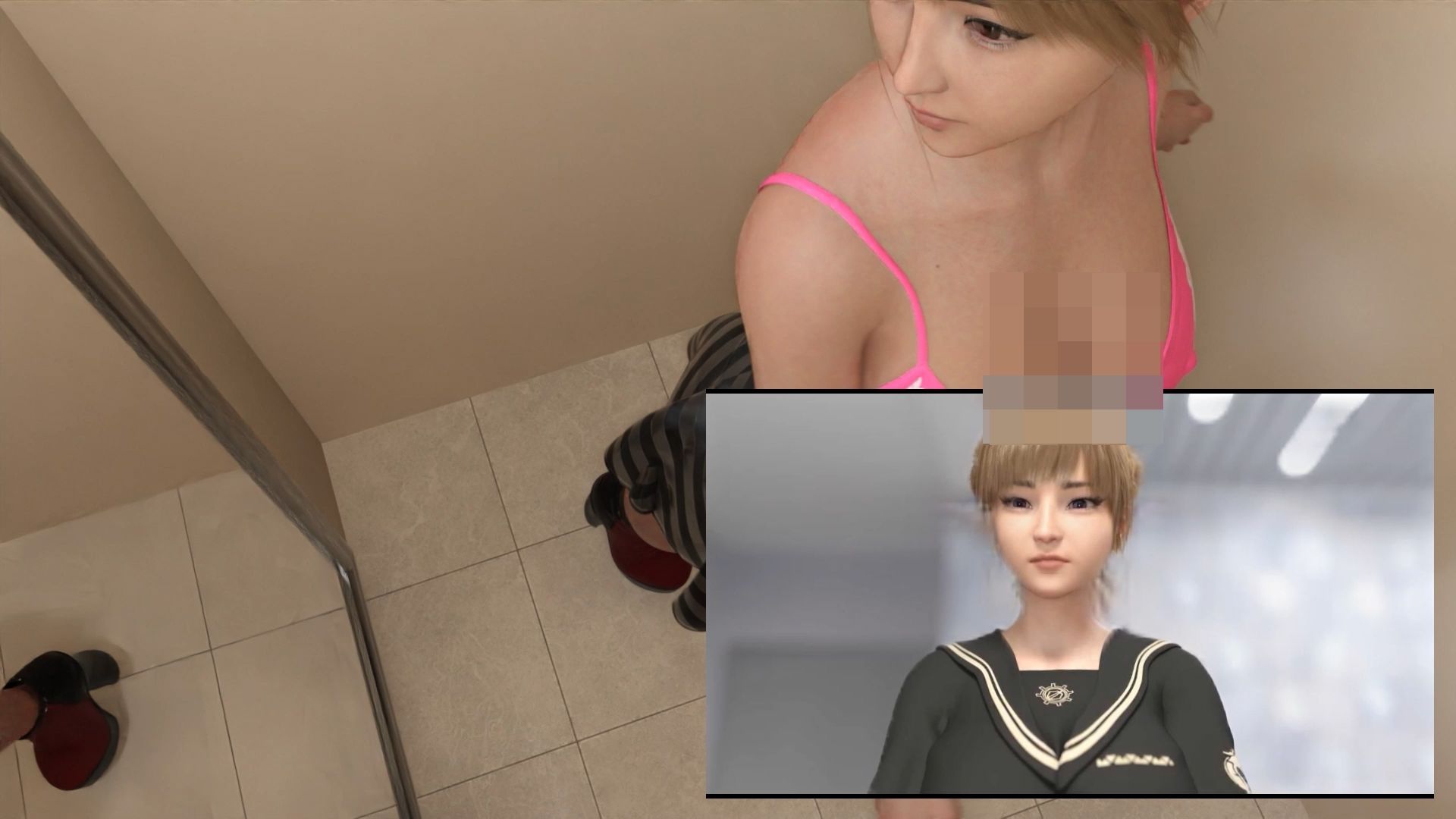 【▲100】生徒会長 一ノ瀬廻里・県警からの事情徴収で、自らの盗撮被害動画の確認を強いられる:Vol.003『下着ショップでのブラ試着時のおっぱい盗撮被害』 画像2