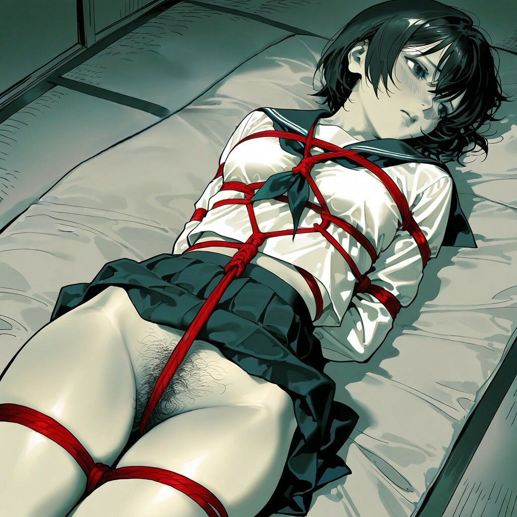 サンプル画像4:縄で遊んでみた(もう限界) [d_603979]