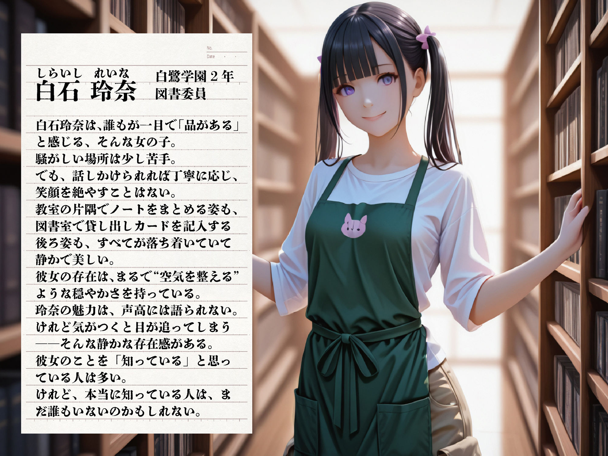 サンプル画像2:透視メガネ-図書館バイト編-〜透視×催●で静かな種付けレ◯プ〜【豪華CG500枚収録】(奪われた純愛) [d_604014]