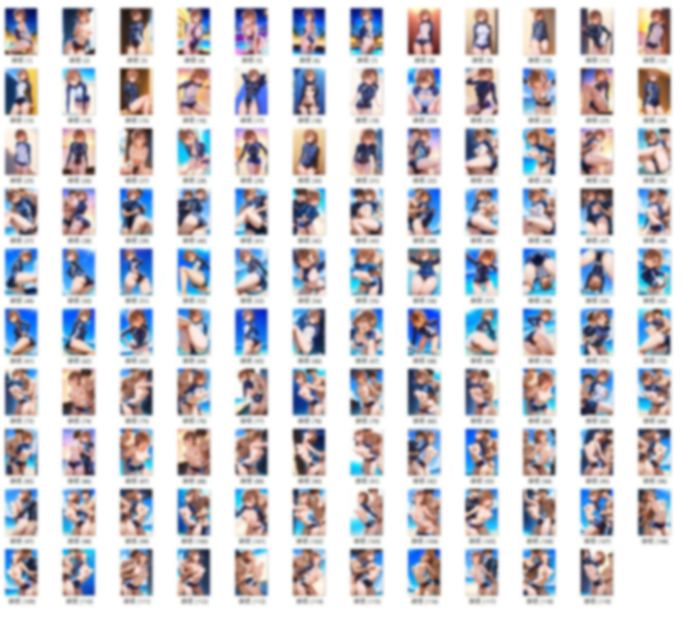 サンプル画像1:御坂〇琴  ウェットスーツでえっち（115枚）(HKMアート) [d_604056]