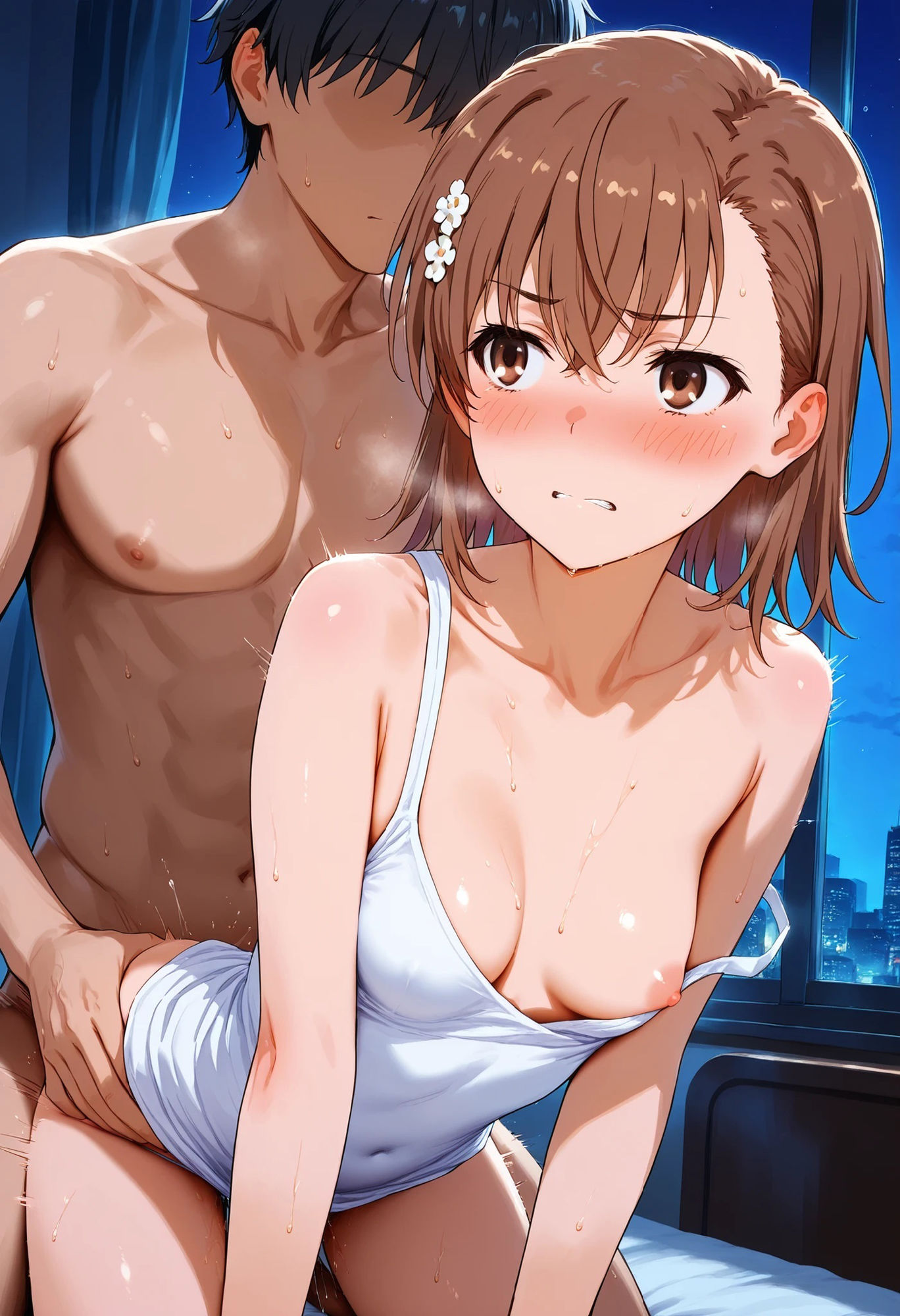 サンプル画像4:御坂〇琴    キャミや部屋着でえっち(HKMアート) [d_604077]