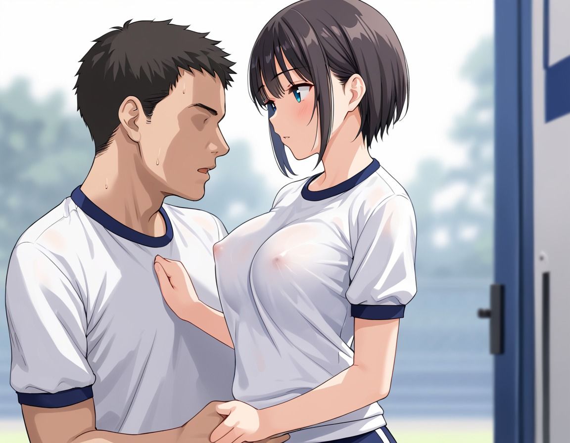 教師を誘惑するヌーブラ女子校生 画像6