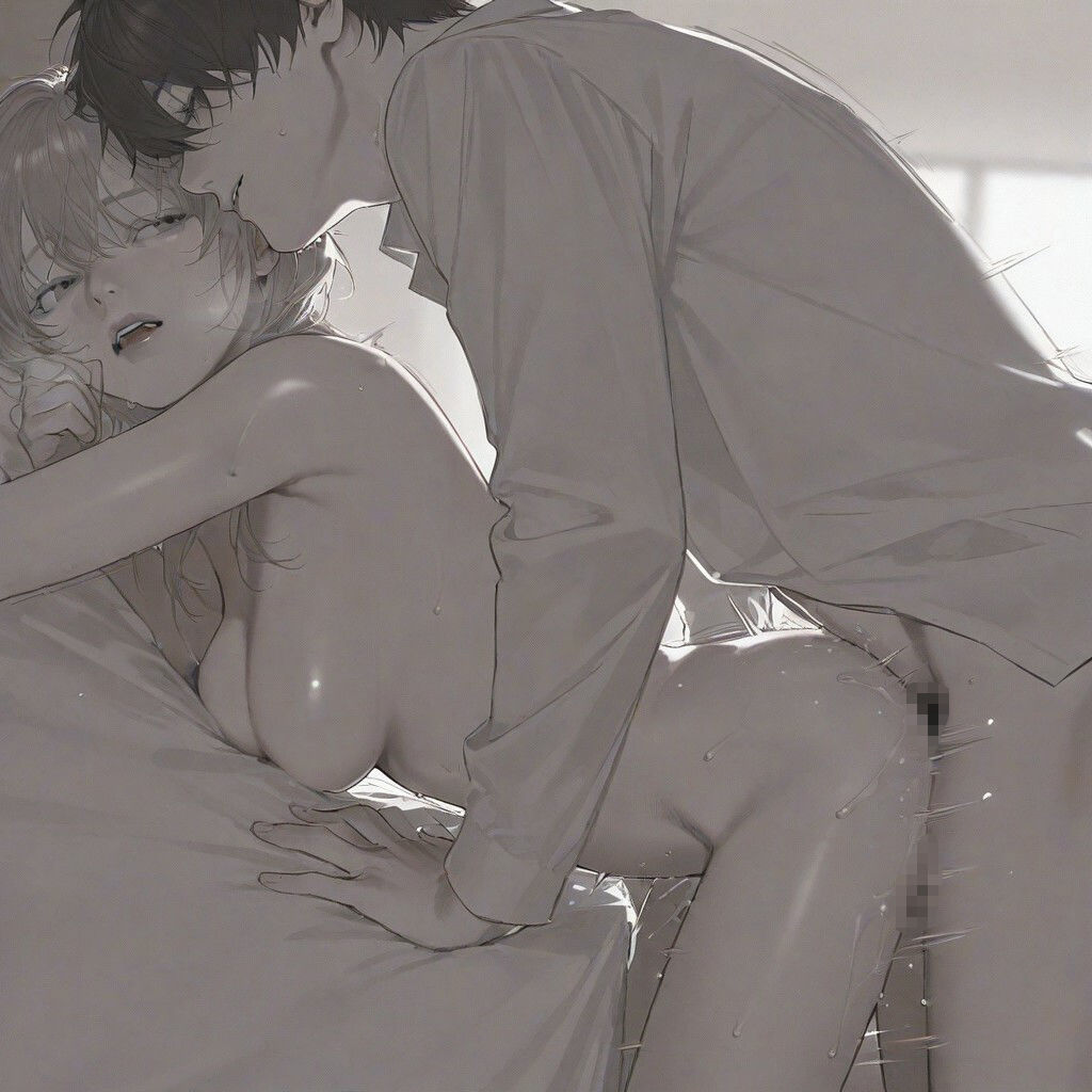 サンプル画像2:交尾中のメス猫(もう限界) [d_604134]