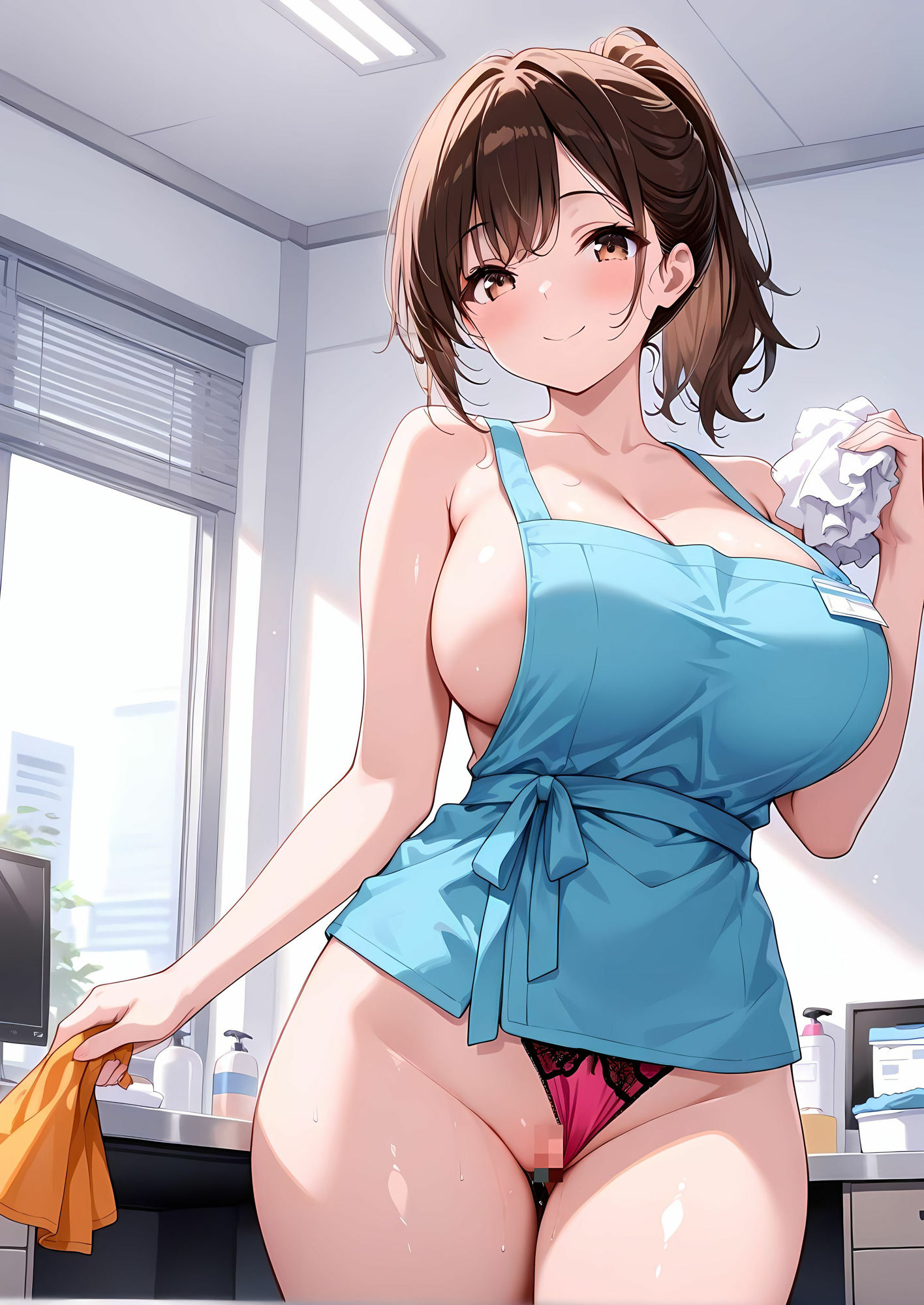 サンプル画像1:我社の有能な精掃員(ルセット) [d_604205]