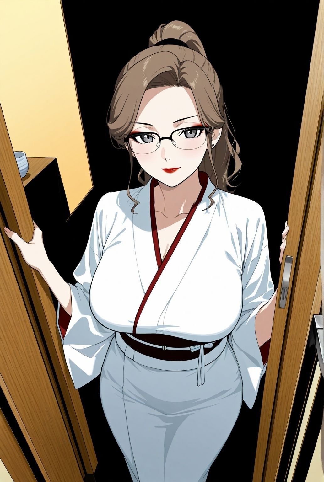 サンプル画像1:旅館女将の禁断の夜〜人妻女将の裏事情(快楽熟女人妻クラブ) [d_604252]