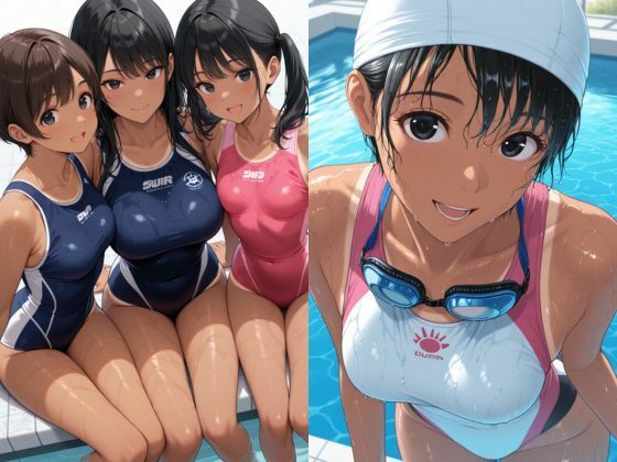 競泳水着の彼女【黒髪美少女編】 画像3