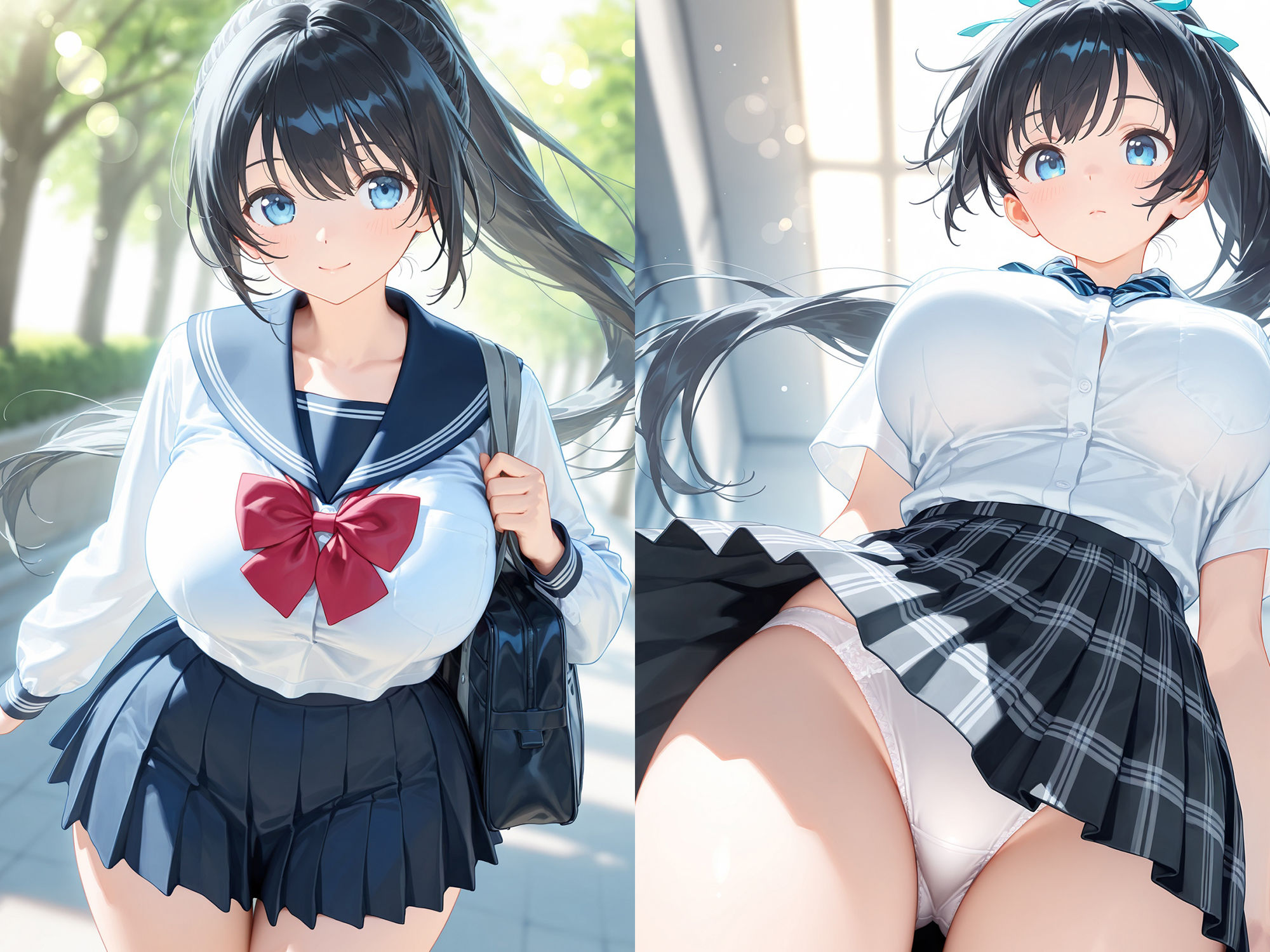 サンプル画像2:僕の空想彼女2(朝のテント) [d_604299]