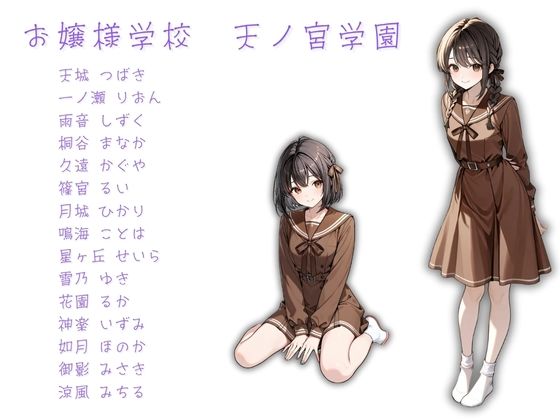 サンプル画像1:お嬢様学校で有名な天ノ宮学園（あまのみやがくえん）オレのハメ撮り図鑑(カワイイ法人SJMアニメ) [d_604325]