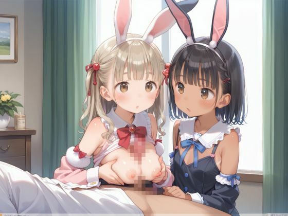 ご奉仕バニーガールなロリっ子少女たちに孕ませ種付けプレス7