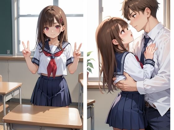 変態淫乱女子◯生  清楚だと思ってた幼馴染がまさか 画像1