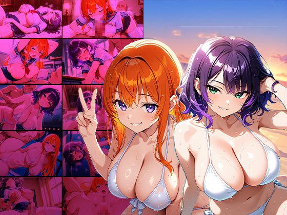 サンプル画像1:爆乳姉妹グラドルを専属契約で孕ませ調教！撮影台本は快楽堕ち【4K】【400枚収録】(御一堂) [d_604488]