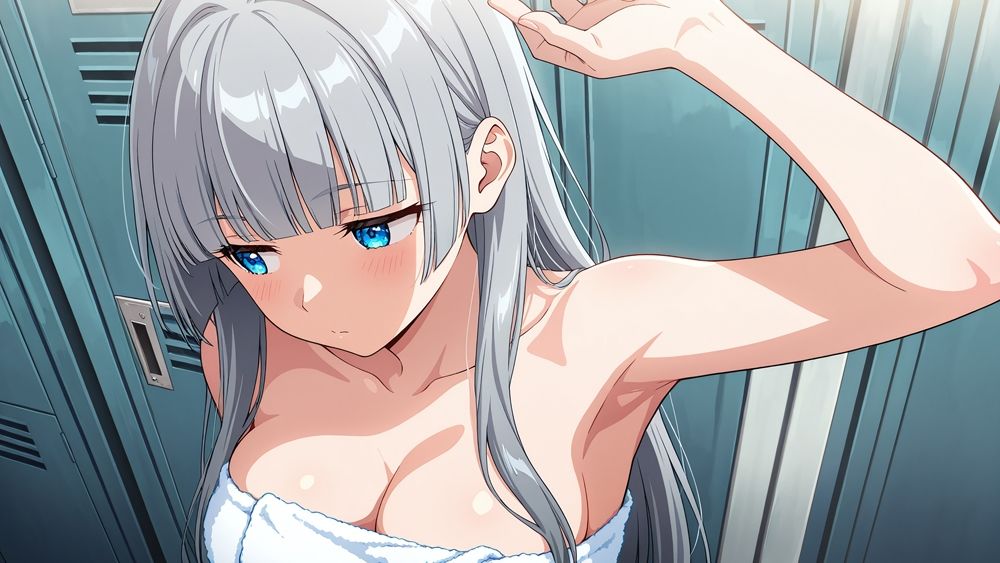 爆乳白スク水美女が強豪コーチと種付け中出し交尾【4K】 画像9
