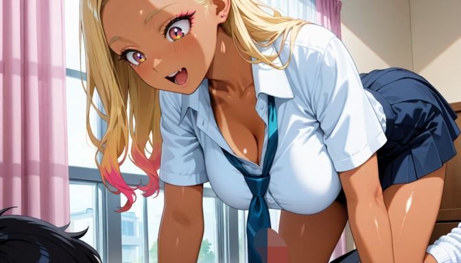 サンプル画像1:淫乱ギャル無双！オナホ男子を無差別逆レ●プ！(みるきーたろう) [d_604582]