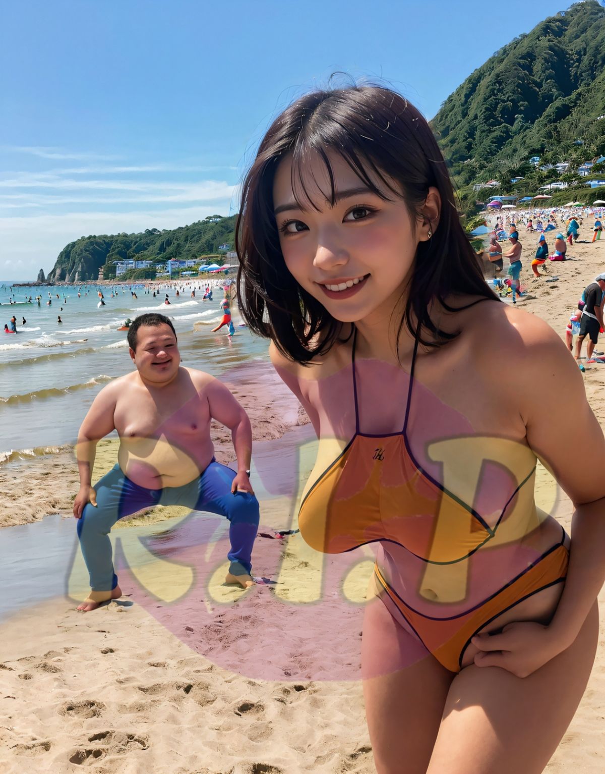 過激水着集 in beach 画像7